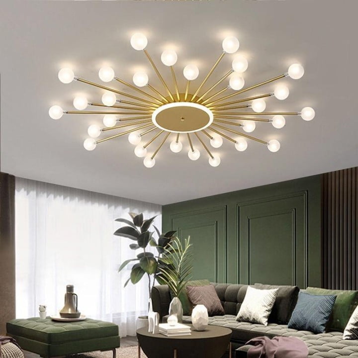 Nordic Wohnzimmer Lampe Decken Lampe Schlafzimmer Lampe Einfache Moderne  Kreative Persönlichkeit Licht Luxus Lampen – zu niedrigen Preisen im