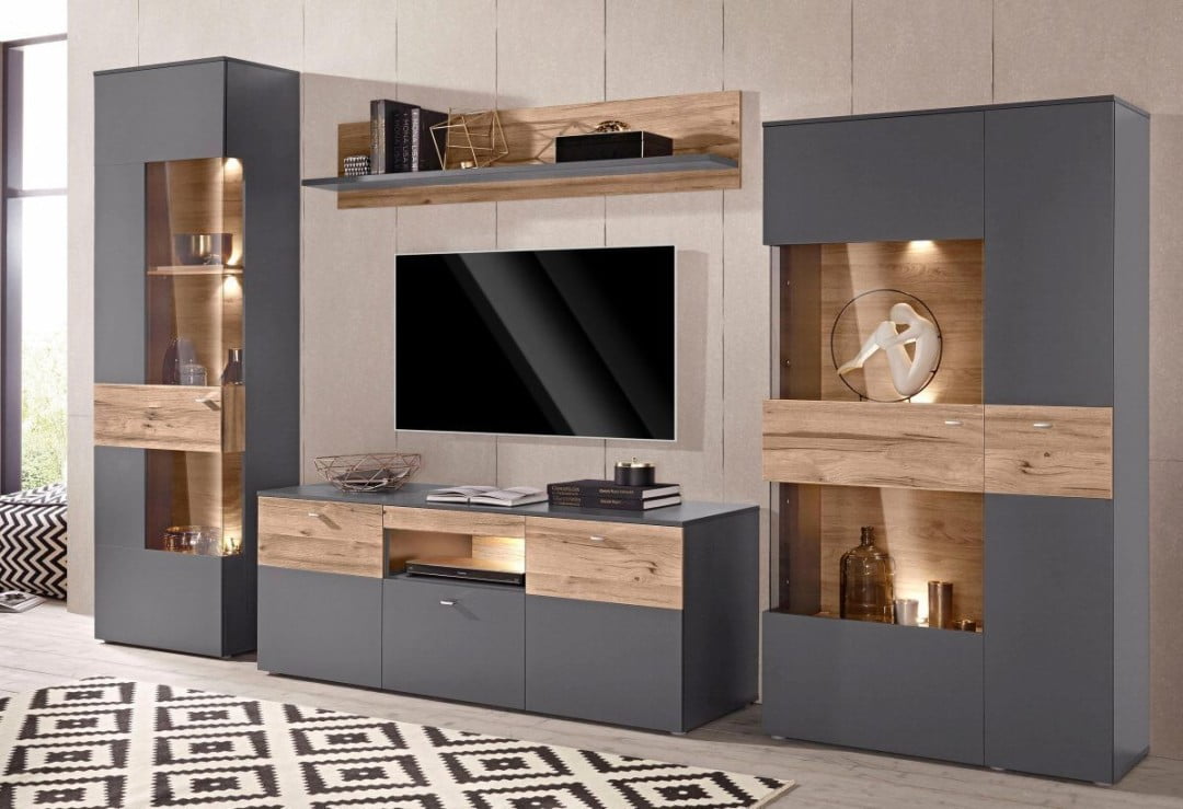 Wohnzimmerschrank Tv  Living room design modern, Living room
